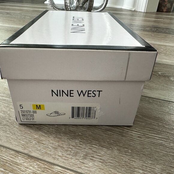 Nine West Gold Strappy Sandals - Picture 8 of 8